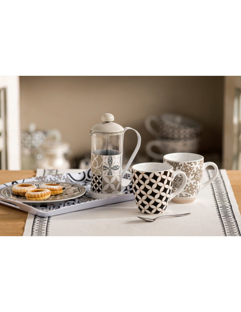 Mug alhambra set 2 pezzi in stoneware d 8,5x10h
