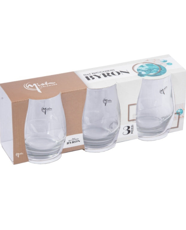 Bicchiere byron 3pz 400ml mise