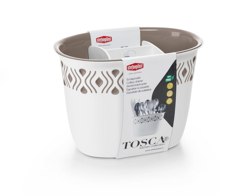 Scolapasta Tosca Bianco - Tortora