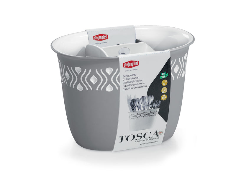 Scolaposate Tosca stone Grey - Bianco