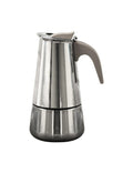 Caffettiera borbottina 6 tazze induzione inox manico soft touch tortora cm. 13x10x20h Brandani