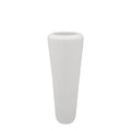 Vaso conico in ceramica bianco cm.51