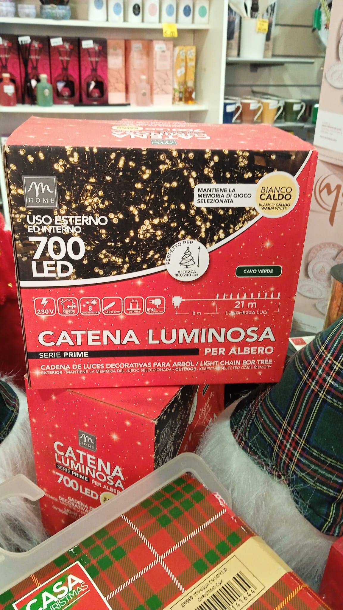 700 led colore bianco caldo esterno lung. 26m