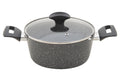 Casseruola Elite stone cm. 20 con due manici e coperchio