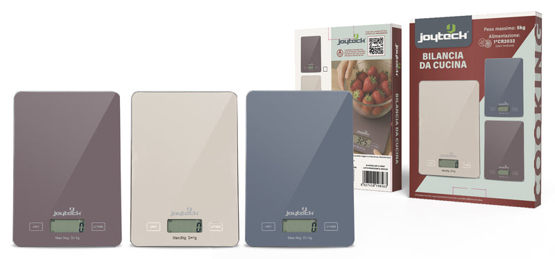 Bilancia da cucina alimenti elettronica digitale 5 KG cm. 22x15 Joyteck