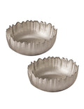 Ciotola Lurex cm. 15 set due pezzi Brandani in vetro