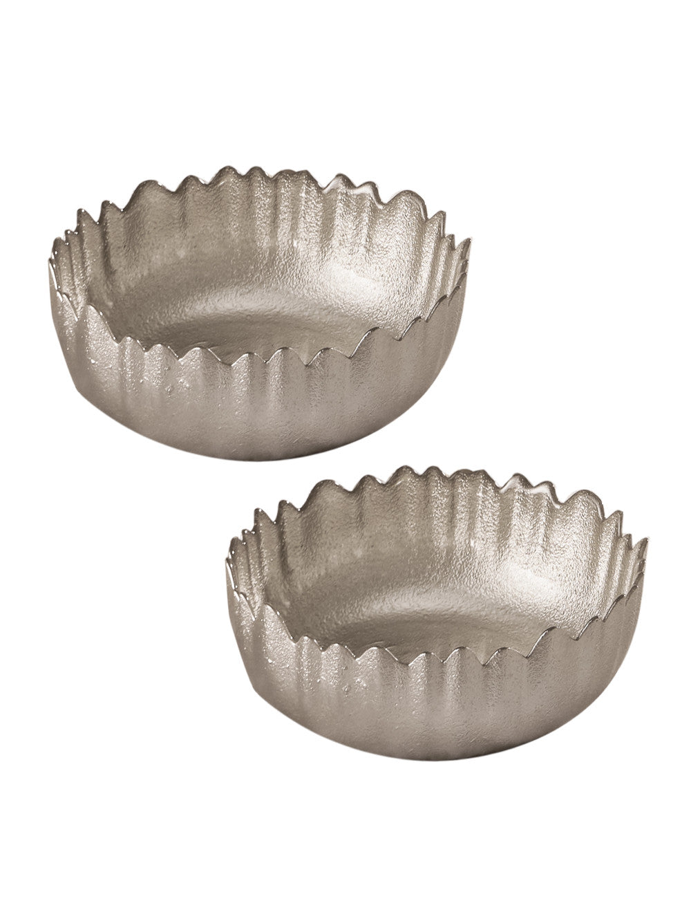 Ciotola Lurex cm. 15 set due pezzi Brandani in vetro