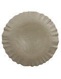 Piatto Lurex champagne cm.32 in vetro Brandani