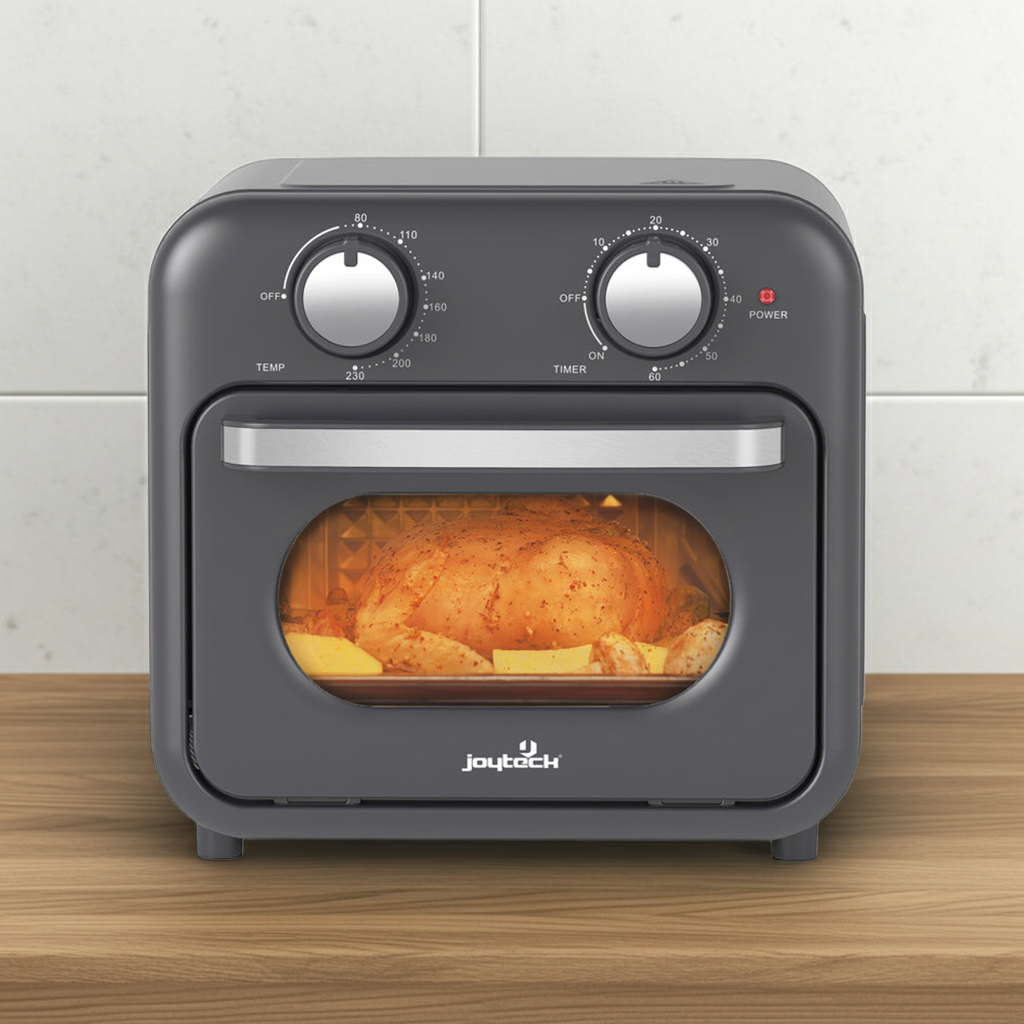 Forno friggitrice ad aria 10l 730-870w grigio joyteck