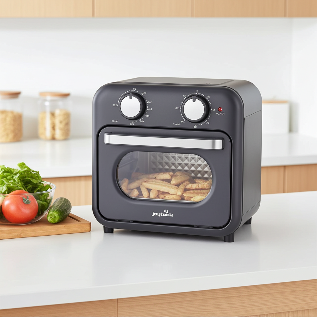 Forno friggitrice ad aria 10l 730-870w grigio joyteck